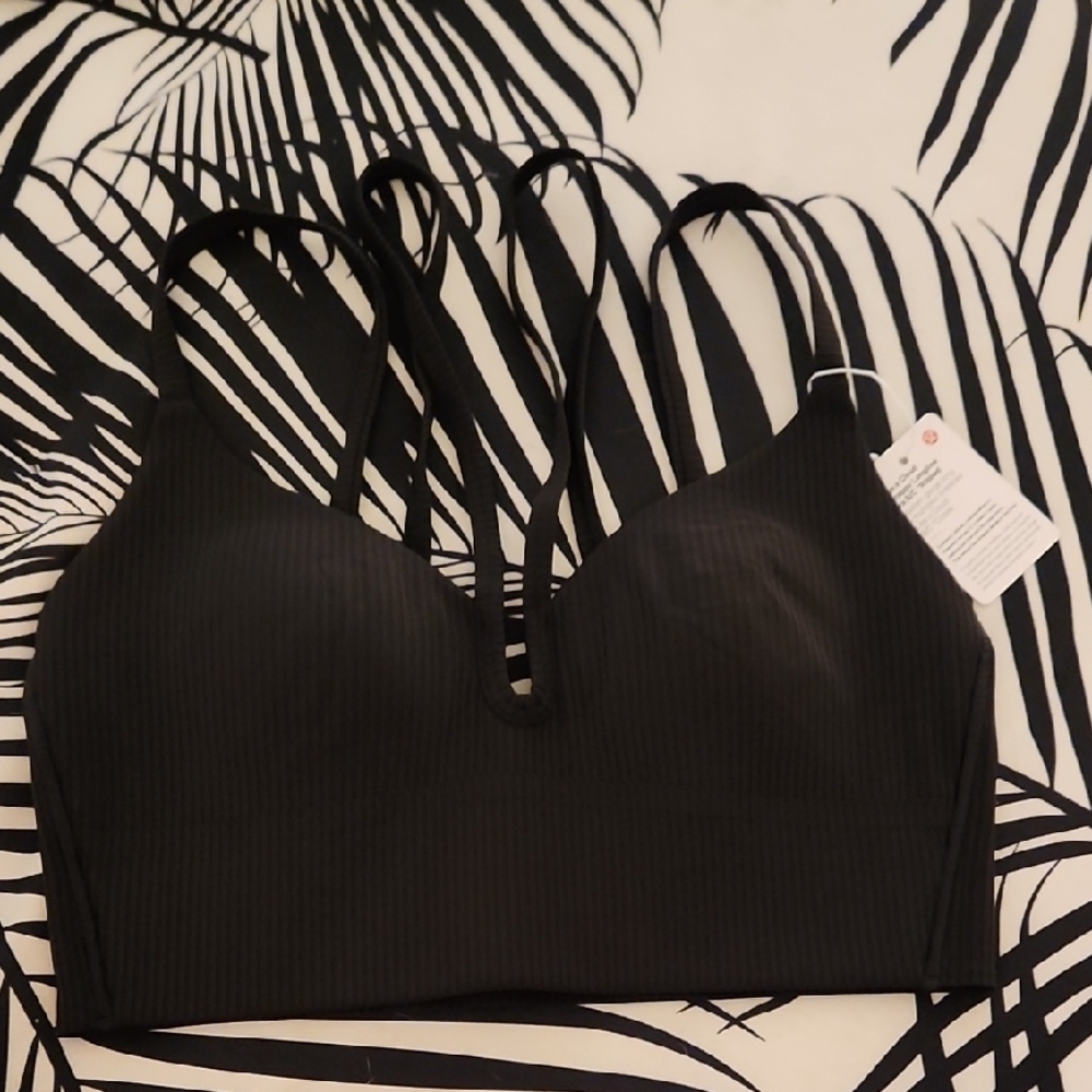 Lululemon Athletica Black Like A Cloud Strappy Sports Bra